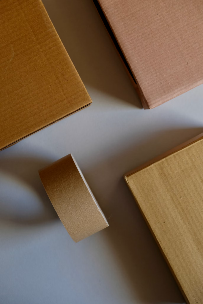 sustainable packaging made of cardboard